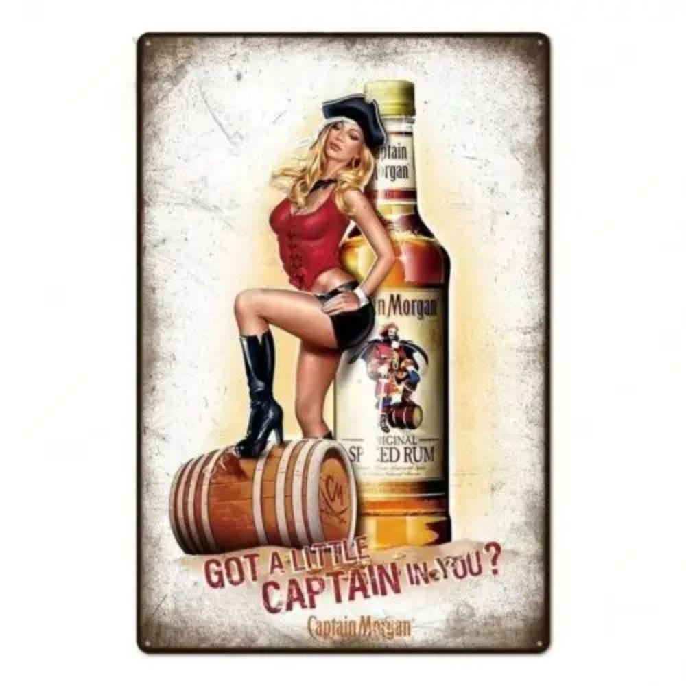 Vintage Girl Metal Sign Poster Retro Wall Art Home Decor Bar Club Man Cave Decoration 20x30cm