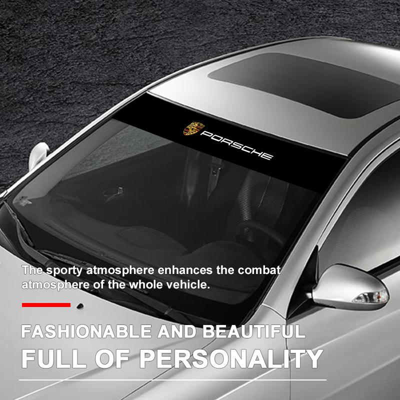 1 stk Bil Frontrute Emblem Klistremerker Foran og Bak Dekorativ For Porsche Cayenne Panamera Macan Boxster 911 Carrera-GT 944 918 917
