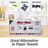 Eurow Reusable Microfiber Cleaning and Drying Wipes with Dispenser 12 by 12 Pack of 50 Box, 200GSM, Inches,