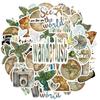 35pcs-50pcs Artistic Photography Stickers Vintage Adventure Wanderlust Stickers Nature Stickers For Guitar DIY Skateboard