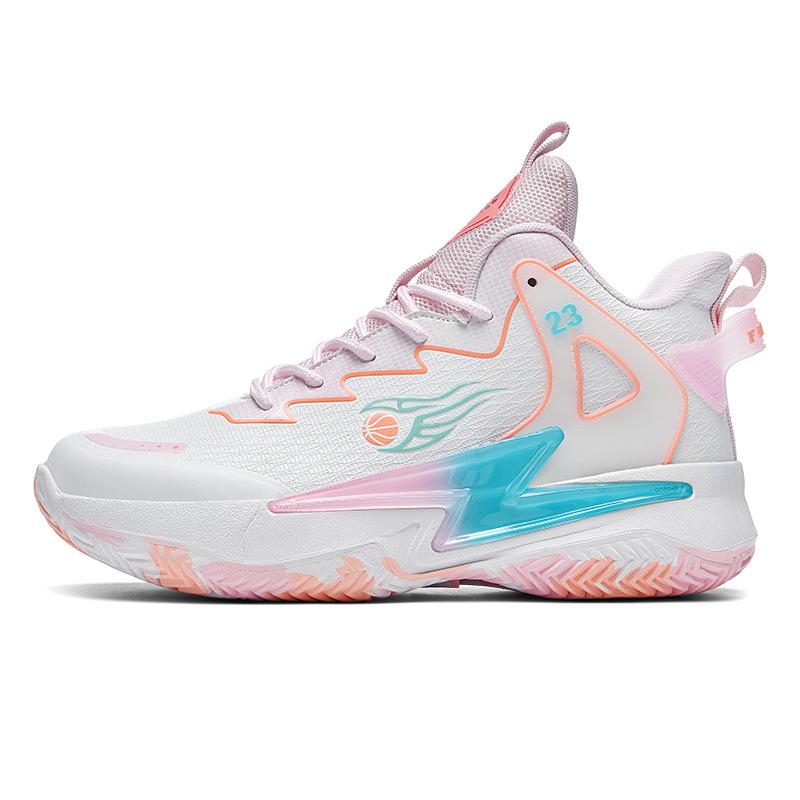 Basketball shoes men's new 2025 leather surface high-top sports shoes non-slip rubber sole competition shoes friction sound