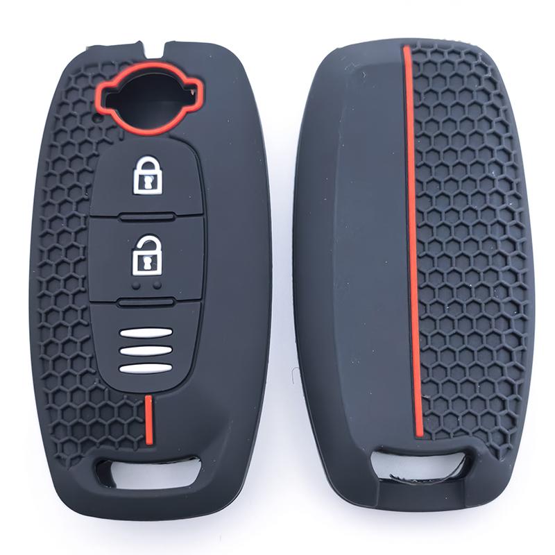 Silicone Remote Key Cover Case For Nissan Versa X-Trail T33 Serena Rouge Kicks Pathfinder Ariya Rogue Car Accessories