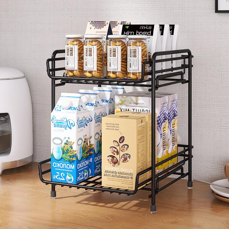 Mutfak Çok Fonksiyonlu Düzenleyici Raf Ofis Masaüstü Büyük Kapasiteli Çok Katlı Metal Dosya Rafı Masa Rafı
