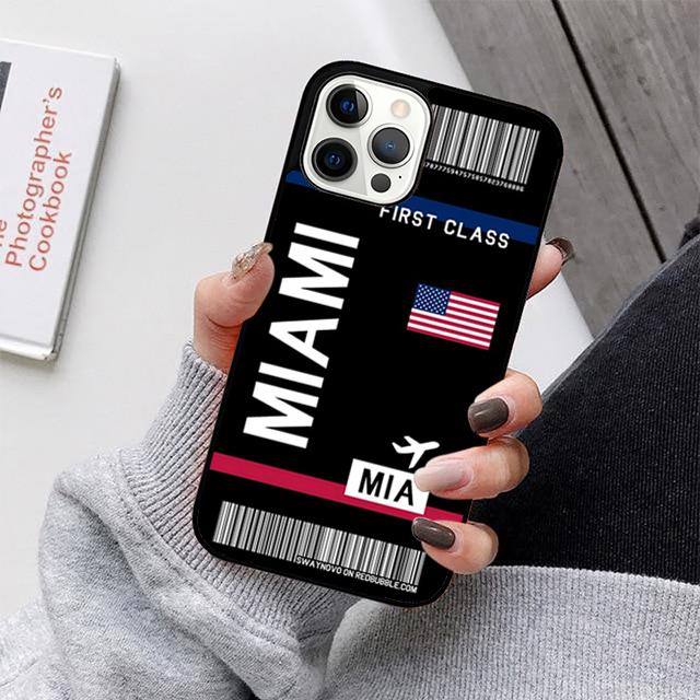 Boarding Pass Plane Ticket Phone Case For iPhone 17 Air 16 15 14 13 12 11 Pro Max Plus Max Cover Shell coque