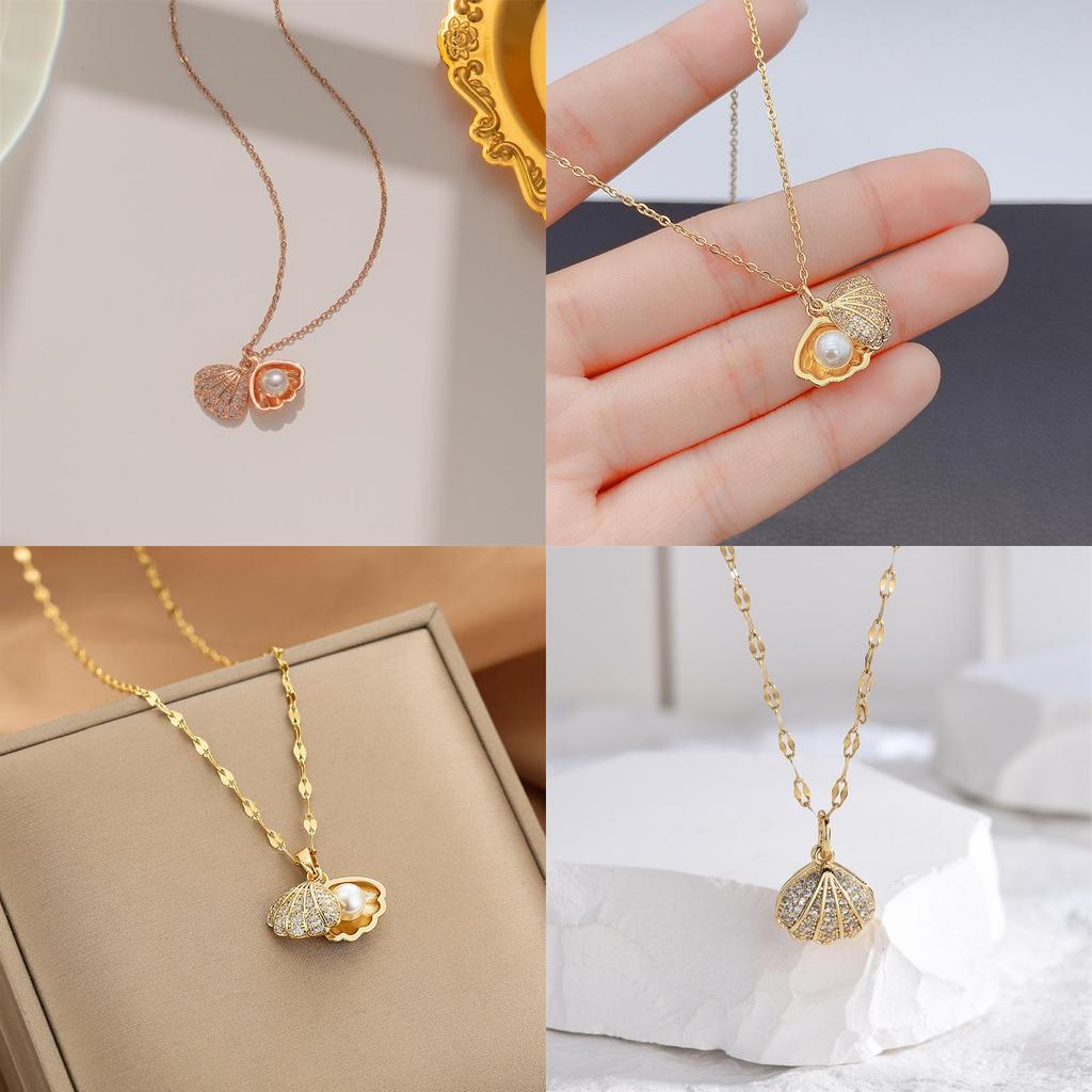 Retro Chic Pearl Collar Necklace With Irregular Shape And Gold Finish For Women