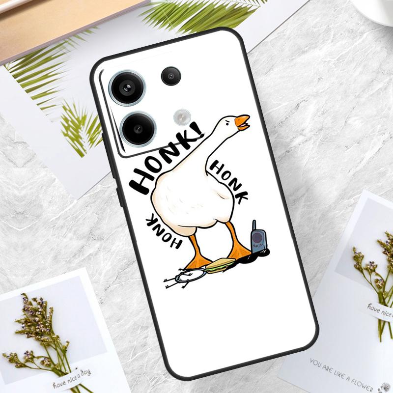 Funny Cartoon Duck Case For Xiaomi Redmi Note 13 14 Pro 12 11 10 15 Pro Plus Redmi 15 10C 12C 13C 14C 15C Cover