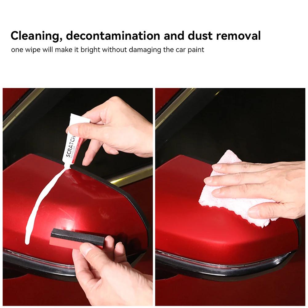 3Pcs Car Scratch Remover Paint Care Tools With Sponge Car Body Paint Care Kit Repair Polishing Auto Body Grinding Compound