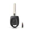 KEYYOU Replacement Car Key Blank Case For VW Volkswagen Passat Transponder ID48 Chip Remote Key Shell Uncut Blade HU66 Blade