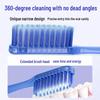 Beiyano Long Head Soft Bristle Toothbrush for Adults with Bottom Suction Cup, Arc Design for Gum Care and Home Use.