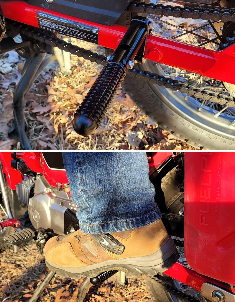 KEMIMOTO Rear Passenger Footrest Foot Pegs Fit CT125 Trail 125 Hunter Cub 2021 2022 2023 Motorcycle Folding Foot Pegs