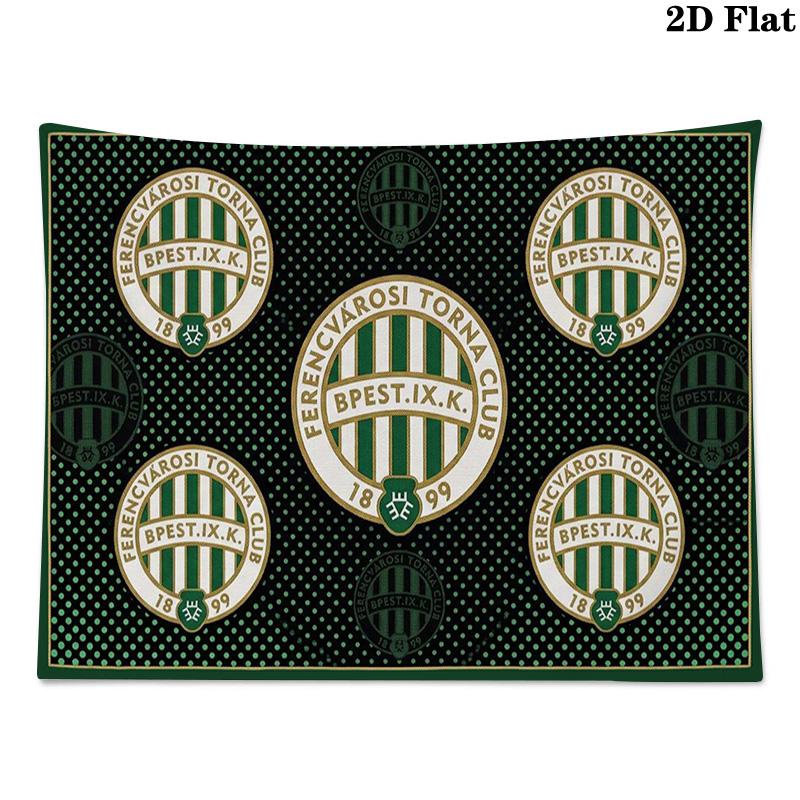 Ferencvárosi TC Wall Tapestry Aesthetic Wall Hanging Printed Fabric Blanket Decorative Tapestries for Bedroom Living Room Home Decor