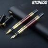 Classical Wood Grain Fountain Pen Roller Pen High-Grade Business Signature Pen 0.5mm Office School Supplies
