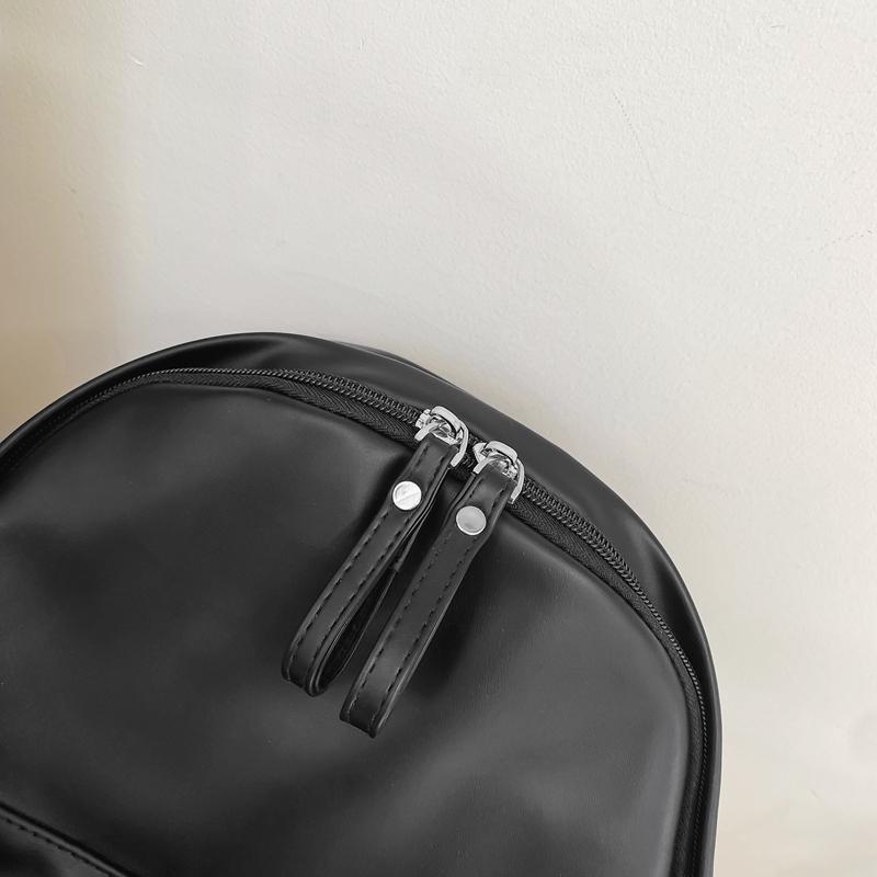 Backpack Female Student Bag Solid Color