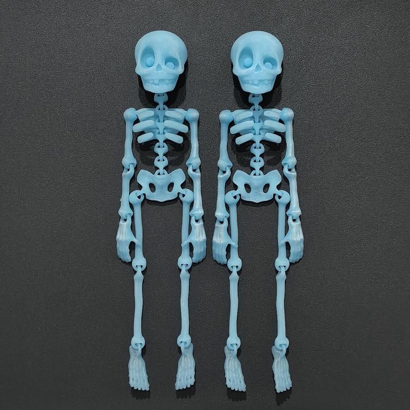Magnetic Movable Skull Fridge Magnet 3D Skeleton Refrigerator Sticker Luminous Fridge Magnets Fun Halloween Decor Día De Muertos