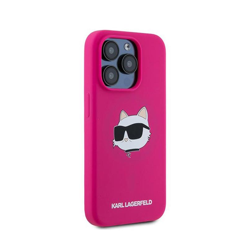 Karl Lagerfeld Silicone Choupette Head Magsafe - Etui Iphone 15 Pro Max (Różowy)