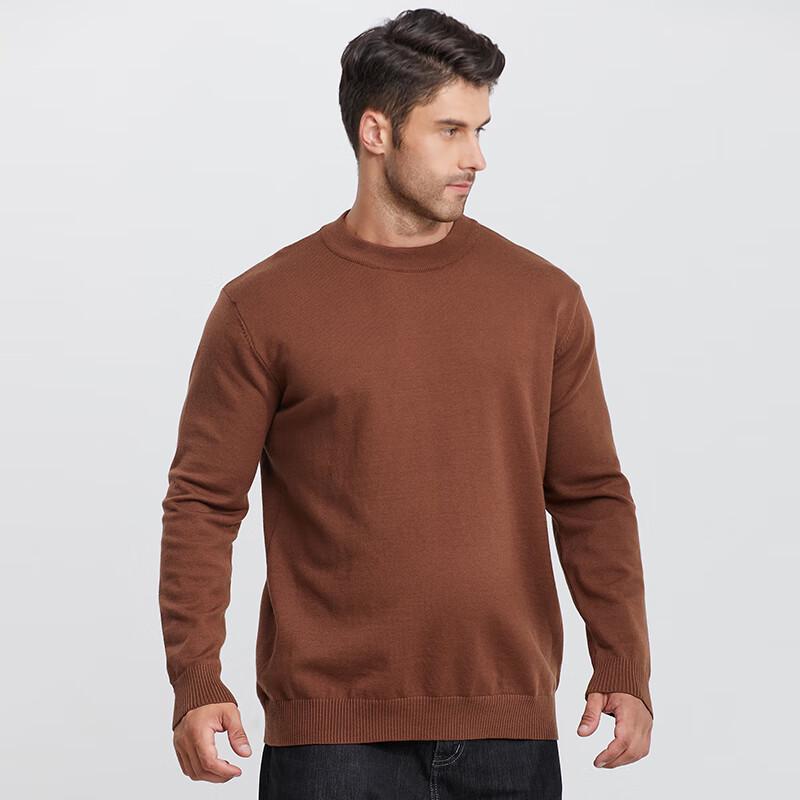 Dibenze Men's Plus Size Wool Blend Pullover Sweater