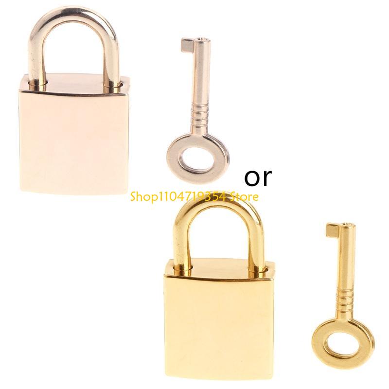 Mini Square Archaize Padlocks With For Key Metal For Wish Lock Jewelry Box Decorative Padlock For Boys, Girls, Students
