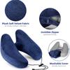Outdoor Travel H-type Inflatable Airplane Neck Pillow, Washable Cover Travel Pillow, Inflatable Airplane Pillow for Neck Support,