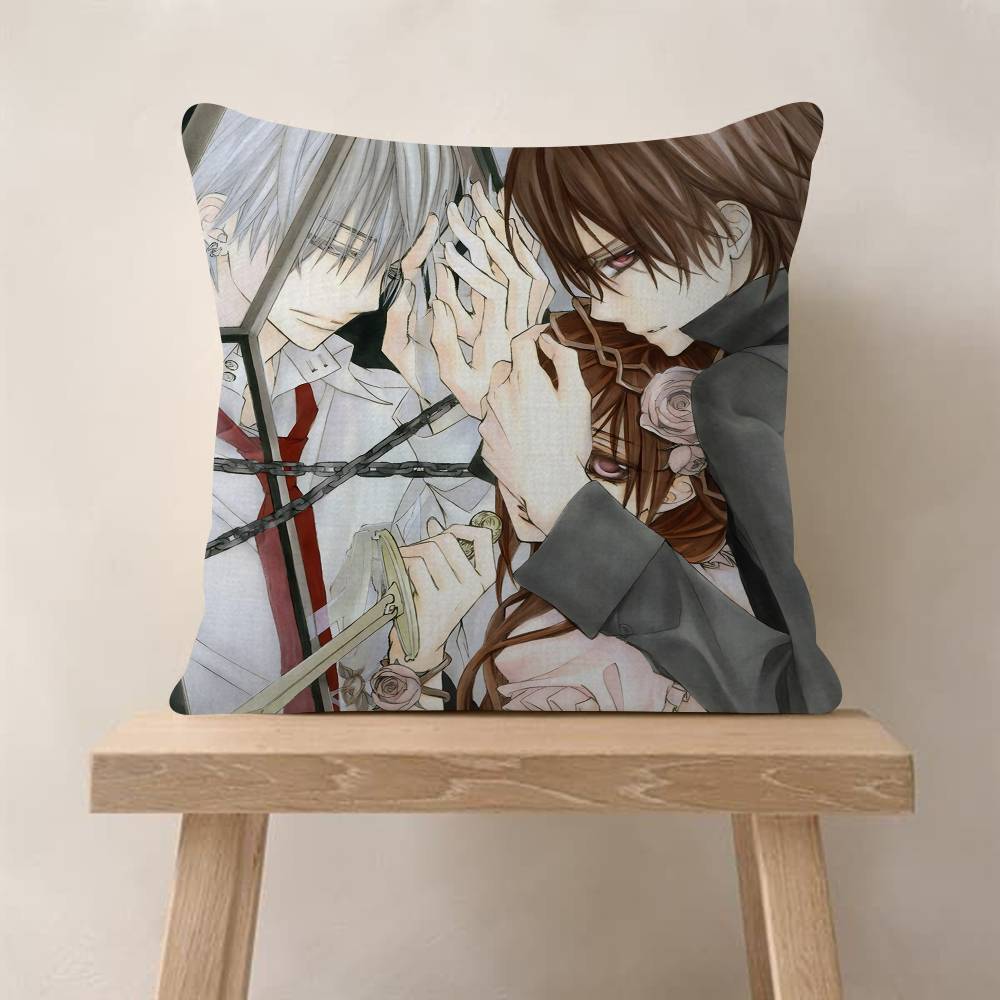 1PC Anime VVampire Knight Cushion Cover Inches Farmhouse Decor Home Throw Pillow Covers For Couch Decorations