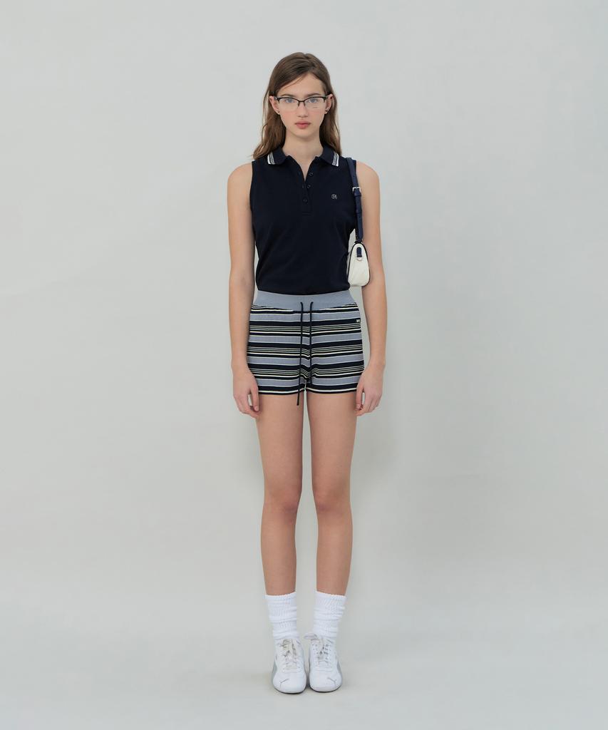 GROVE Frankie Stripe Shorts (Grey Stripe)