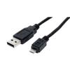 S-conn 14-11015, 0.5 M, Usb A, Micro-usb B, 2.0, 480 Mbit-s, Black