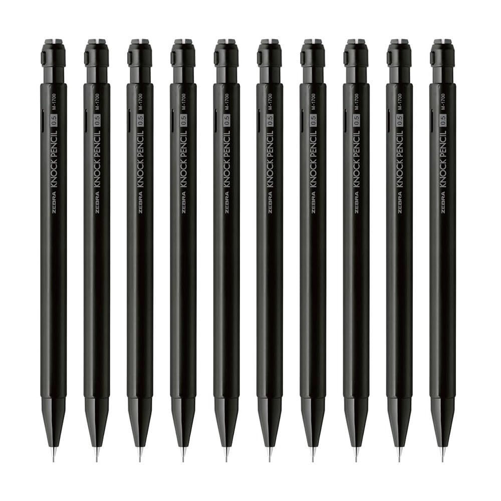 

Карандаш механический Zebra, чёрный, 10 шт. M-1700 0,5 мм B-MA117-BK