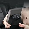 New Leather Memory Foam Car Armrest Mat Booster Console Universal Center Cushion Stripe Rhombus Embroider Armrest Seat Box