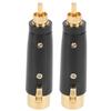 2Pcs Audio Adapter Zinc Alloy RCA Connector Male To Female Plug Converter Accessories LZ1171G