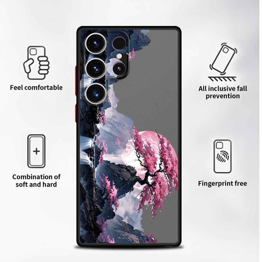 Creative Landscape Viewing Case for Samsung Galaxy S26 Note 20 Ultra 10+ S21 S23 FE S24 Plus S20 FE S25 Ultra S22 Funda Back