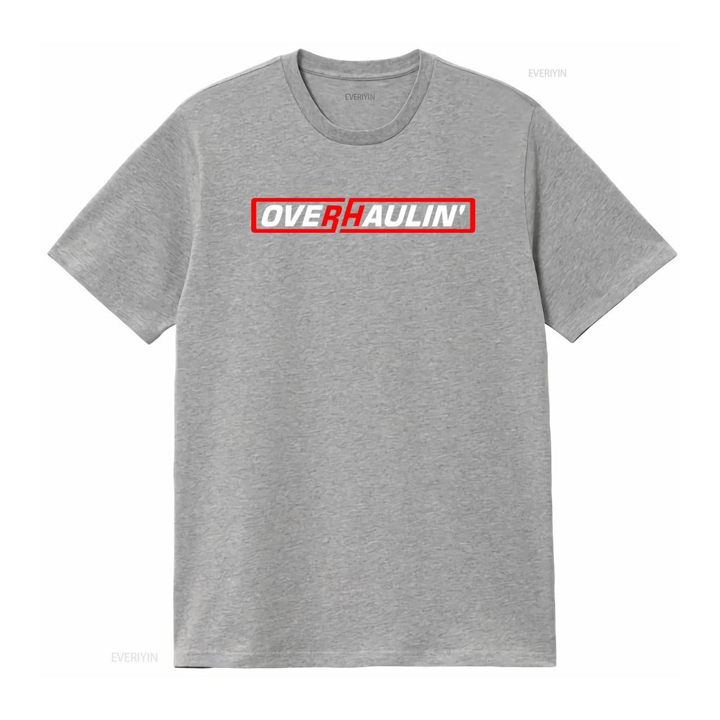 'Overhaulin Kings Of The Coast' Logo Men's Black T-shirt with Vintage Wash Finish, Suitable for Everyday Use.