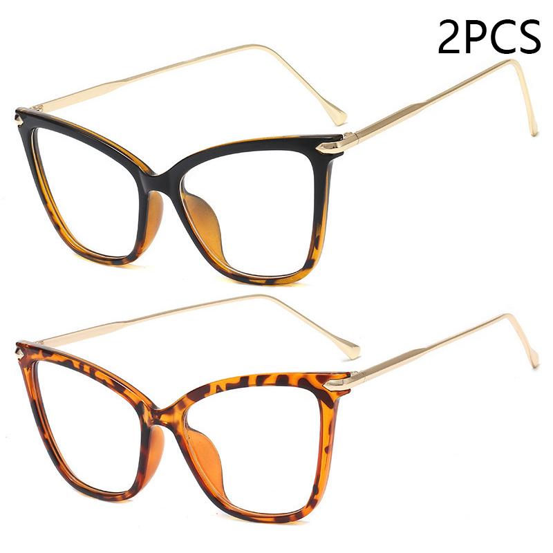 Ladies Retro Cat Eye Anti Blue Light Computer Glasses Reading And Playing Games To Protect Eyes