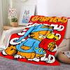 1Pc Garfield'S Cozy Adventure Flannel Blanket, Soft And Comfortable, Casual Warm, Camping Travel, Christmas, Halloween Xmas Gift El127