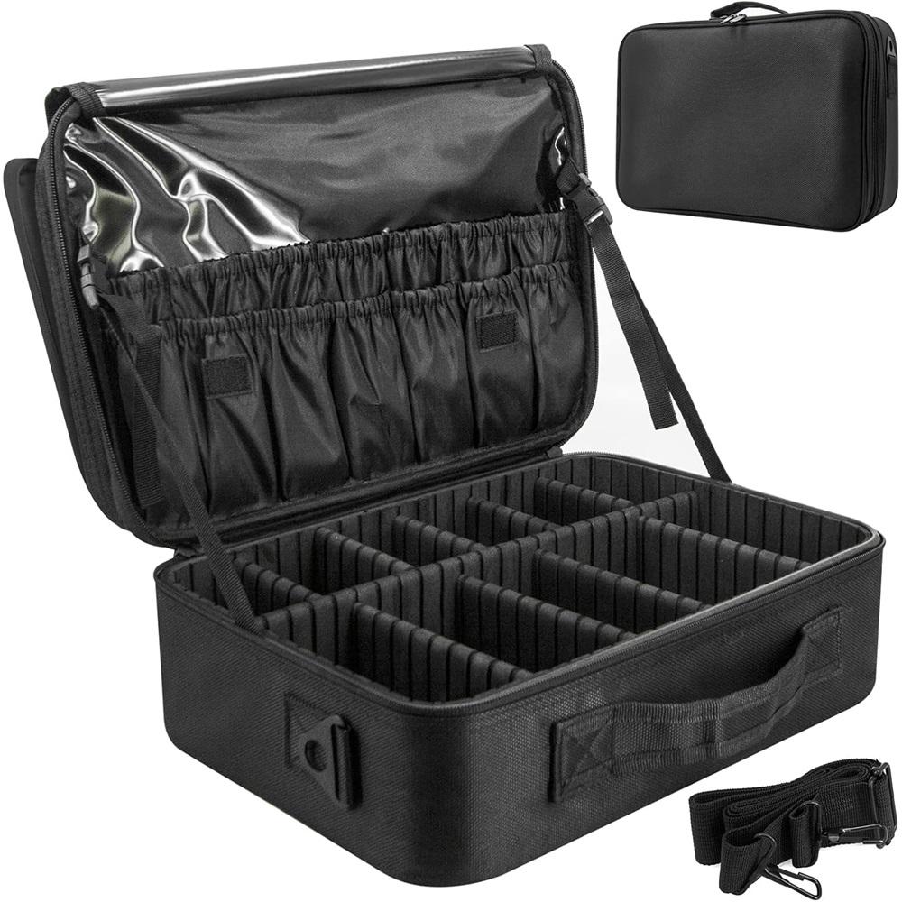  Makeup Bag Make up Case: Large Travel Cosmetic Case Organiser - Professional Portable Makeup Storage Bags for Toiletry - Make Up 