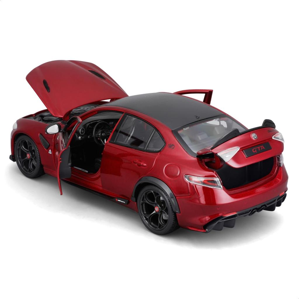 Bburago 1/18 Scale Alfa Romeo Giulia GTAm 2020 Red / Diecast Model Car, Finished Product, 18-11049 RD [Parallel Import]