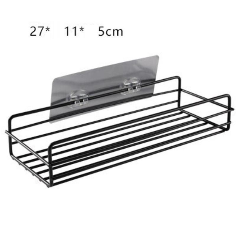 

Новая полка для ванной комнаты, органайзер для душа, треугольная косметическая полка для хранения, кухонный туалет 27x11x5cm чёрный