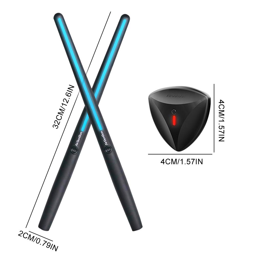 

Портативний Air Drum Set Air Drum Foot Sensor Bluetooth-сумісний адаптер Air Drum Електронна барабанна установка для професіоналів-початківців
