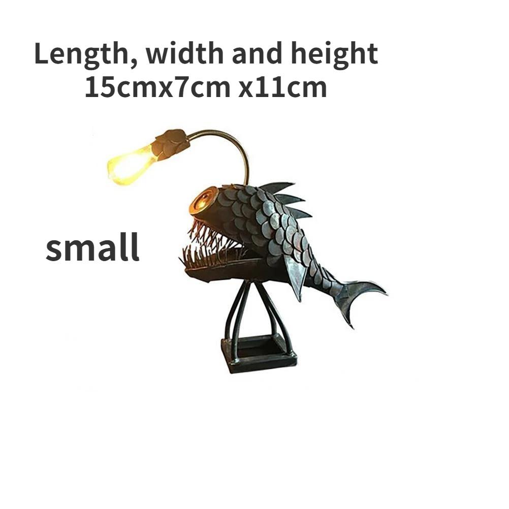Retro fish lamp fishing lovers angler fish lamp floor-to-ceiling home bedroom study decoration furnishings