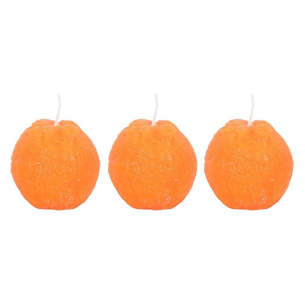 Something Different Orange Shaped Candle (Pack of 3)