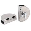 Glass Door Lock 97x65mm Split Type Brushed Polished Surface Replacement for 10?12mm Thickness