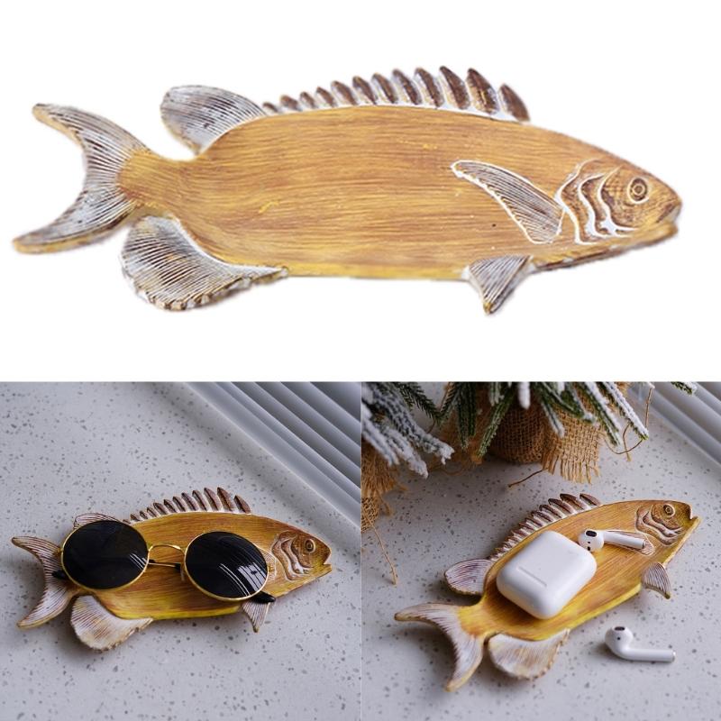 Fashionable Jewelry Sorting Tray Household Accessories Organizer Stylish Fish Shaped Accessory Holder for Home Use