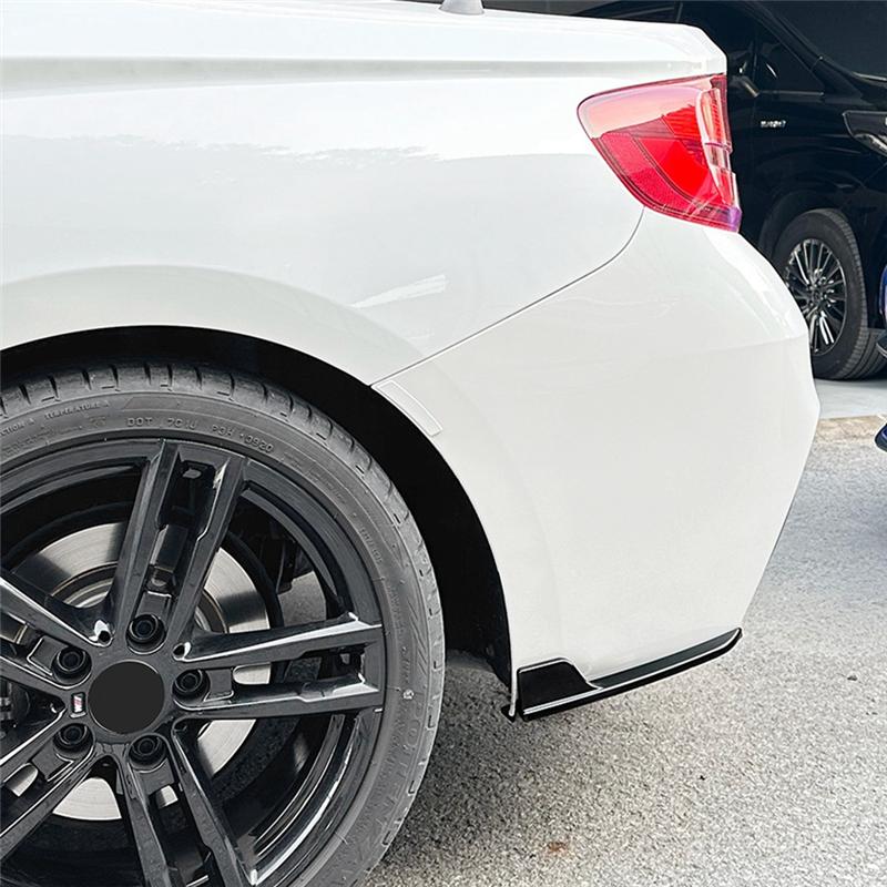 M63K-Car Rear Bumper Lip Diffuser Splitter Winglet Apron Spoiler Parts For BMW 2 Series F22 F23 M Sport 2015- Gloss Black