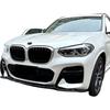 Compatible for BMW X3 G01 X4 G02 M40i M40d M-Pack M-Sport 2018-2021 Spoiler Diffuser Car Front Bumper Lip Splitter Black Body Kit Tuning(Bright