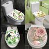 Removable Toilet Pedestal Pan Sticker PVC Commode Sticker Toilet Cover Sticker  Home Decoration