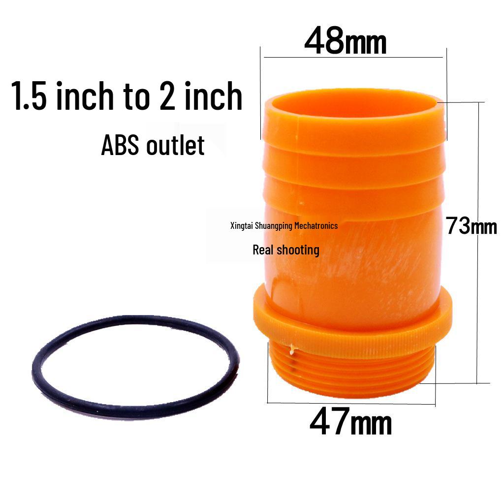 Thickened Plastic Male Thread Hose Connector Water Pump Adapter (4", 3", 1.5")