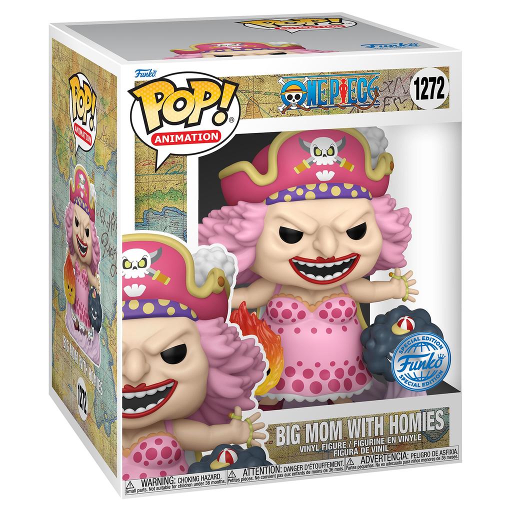Funko Animation One Piece Big Mom with Homies Special Edition Multicolor Limited Edition 1272 Pop! - Super -