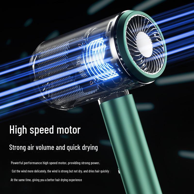 High-Power Negative Ion Folding Hair Dryer - Perfect for Home, Dormitory & Gifts