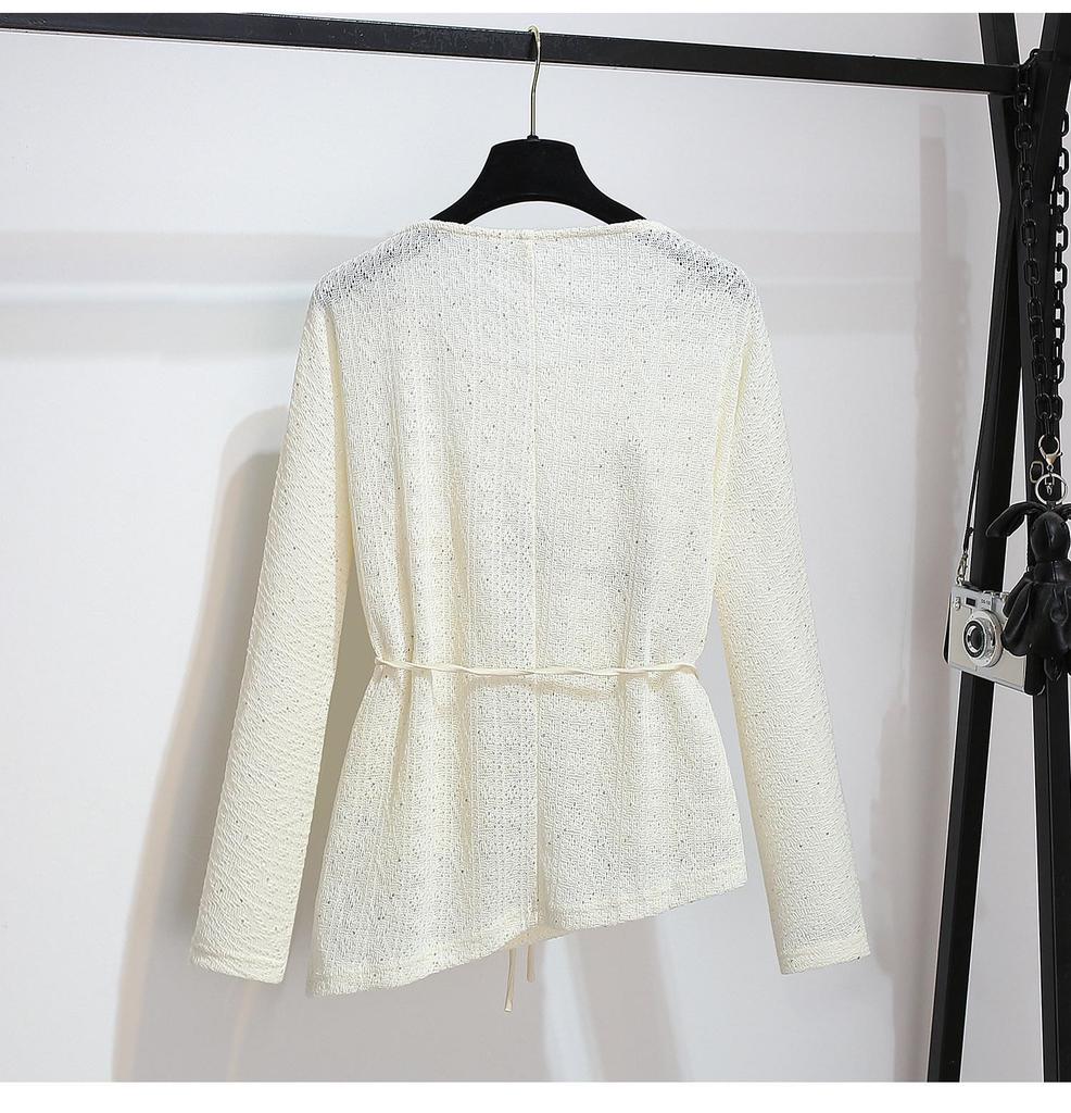 Women's Spring 2026 High-End Two-Piece Set: Satin Slip Dress & Knitted Cardigan