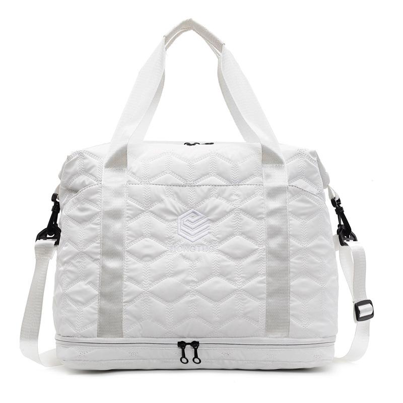 Short trip bag, large capacity, lightweight storage bag, shoulder satchel fitness bag, women's casual sports luggage bag
