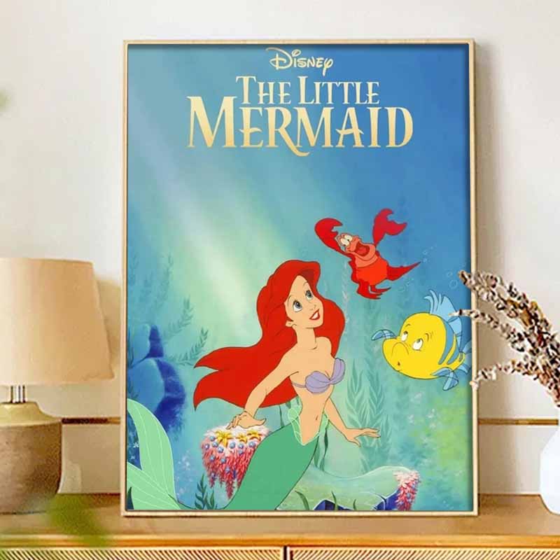 Disney Diamond Painting Set The Little Mermaid Classic Home Decor Craft, Perfect Handmade DIY Gift Idea