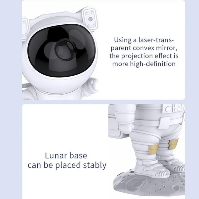 Astronaut Starry Galaxy Projector Night Light Lamp Space Nebula Star